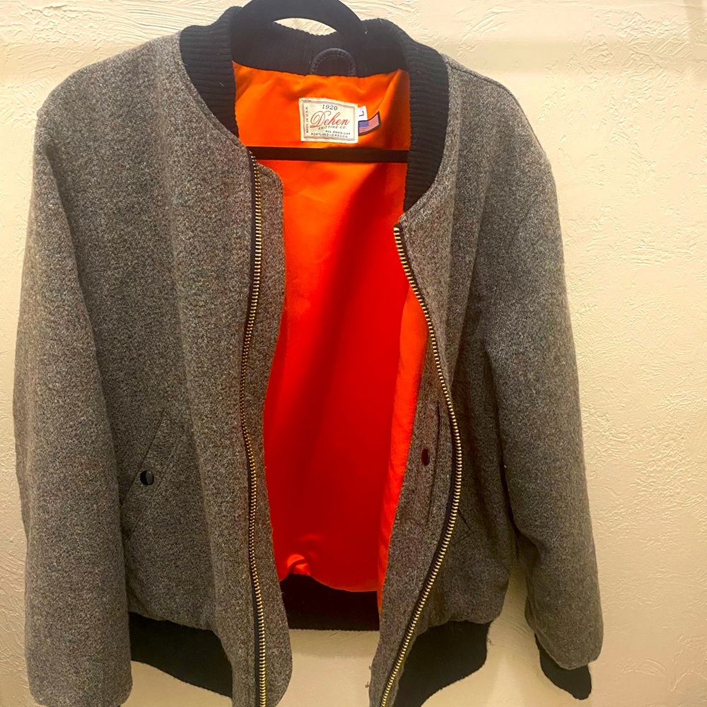 Sample DEHEN1920 Tweed Bomber size Large… Only one ever made.